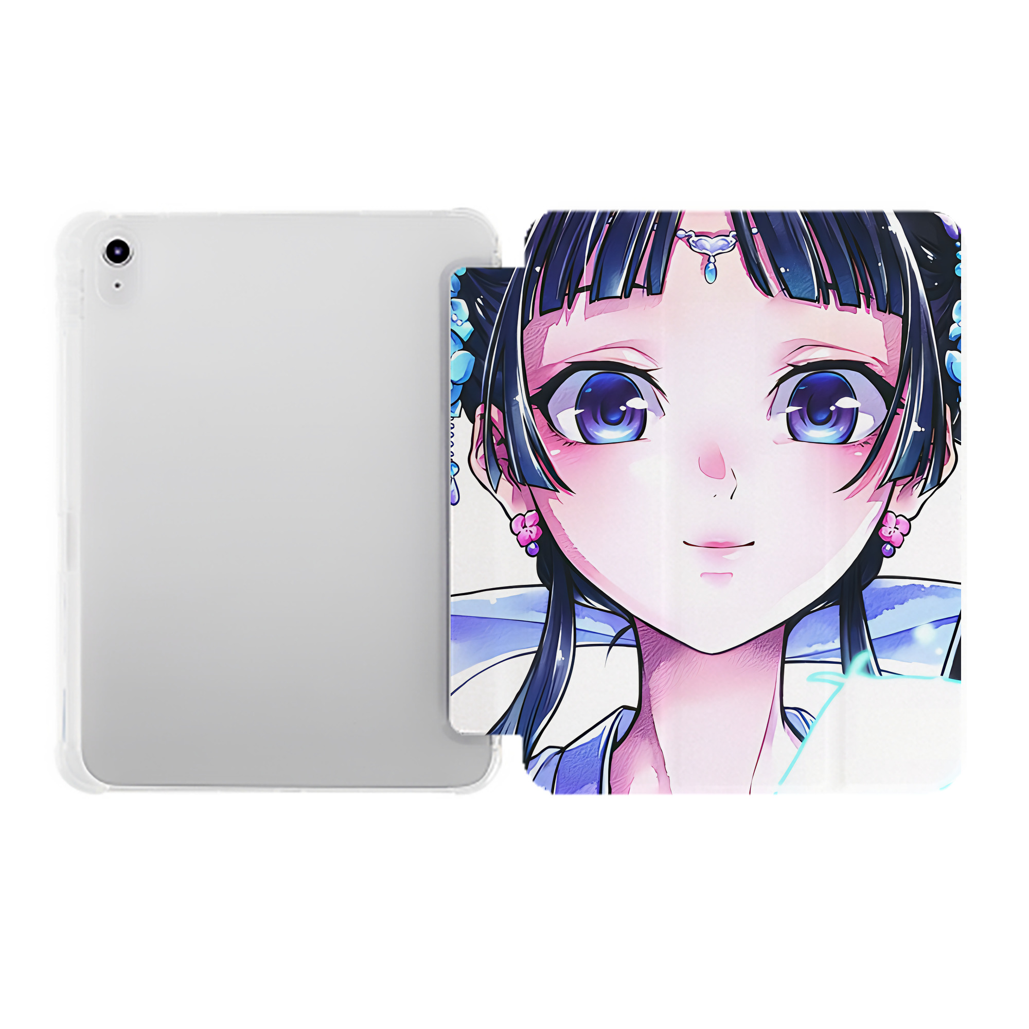 （画像用） 薬屋のひとりごと The Apothecary Diaries IPad ケース ペン収納付き 三つ折りスタンド PUレザー×シリコン 対応機種9.5/10.5/10.9インチ